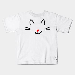 Cat Face Kids T-Shirt